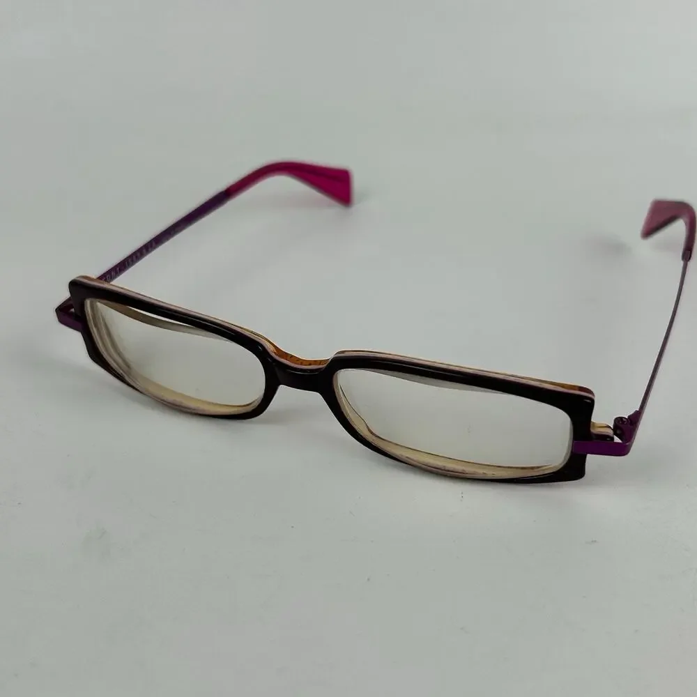 Lafont Issy & LA Suzie 702 Pink Purple Eyeglasses Frames 50-15-135 France Women‎